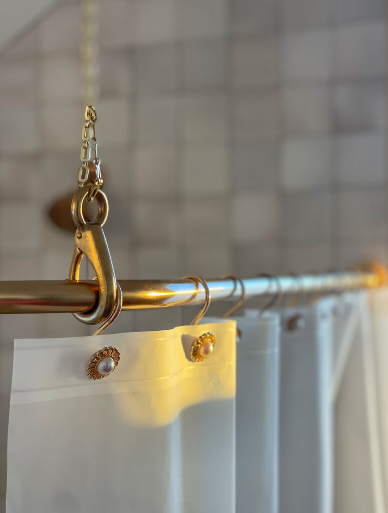 the most beautiful shower curtain hardware